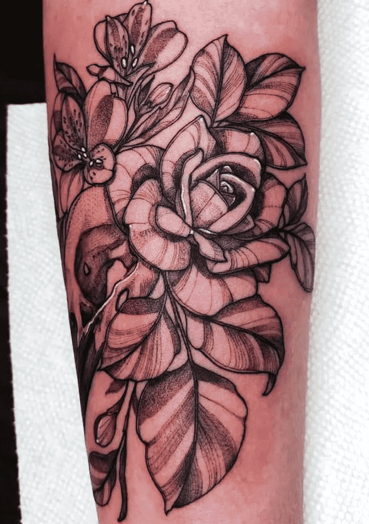 Beautiful Rose Tattoo Ink