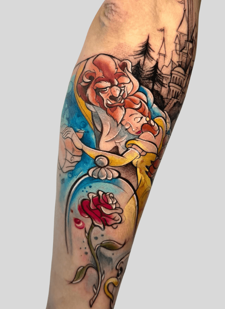 Beauty and the Beast Tattoo Photos