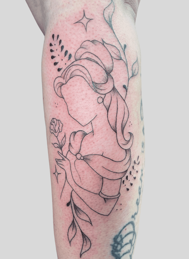 Beauty and the Beast Tattoo Portrait