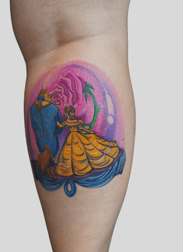 Beauty and the Beast Tattoo Figure