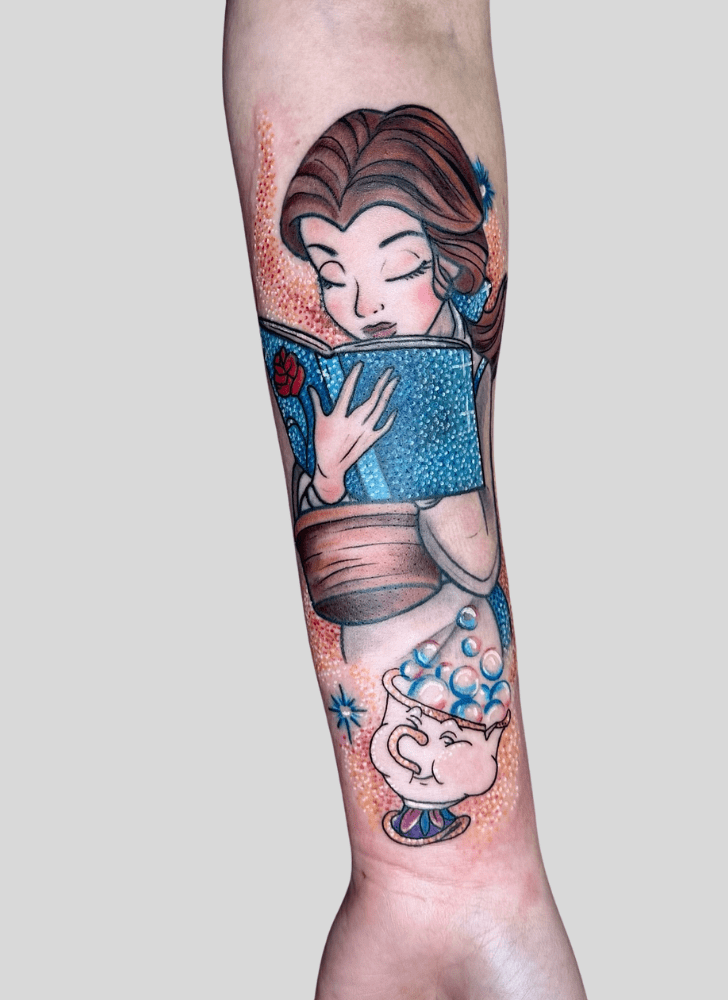 Beauty and the Beast Tattoo Portrait