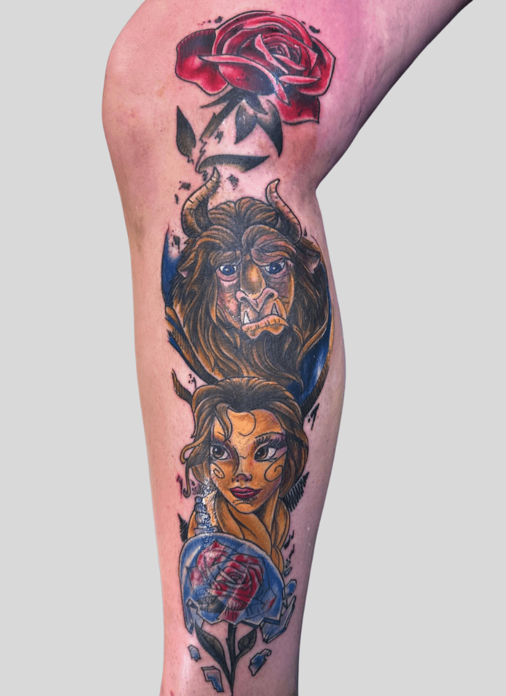 Beauty and the Beast Tattoo Shot