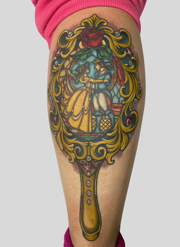 Beauty and the Beast Tattoo Figure