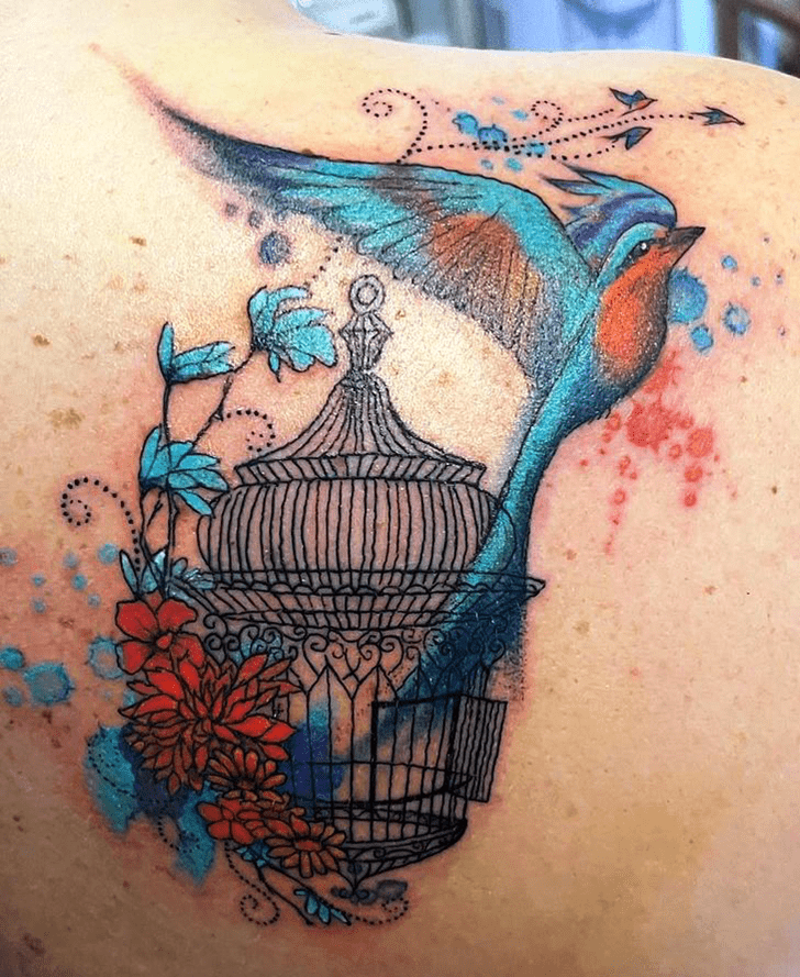 Bird Cage Tattoo Picture