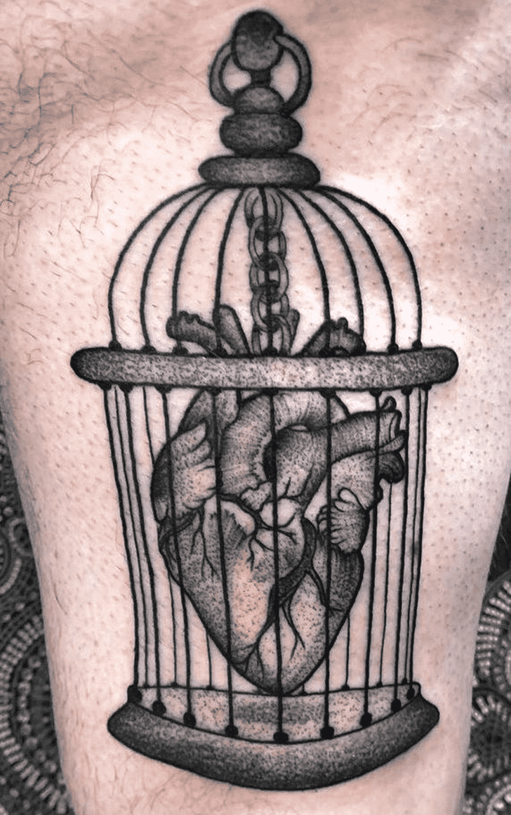 Bird Cage Tattoo Photos