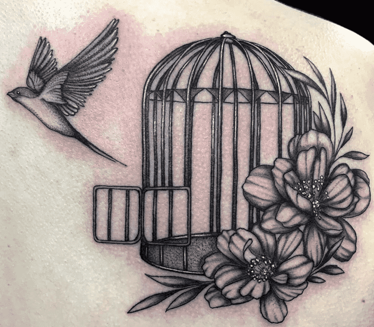 Bird Cage Tattoo Photograph