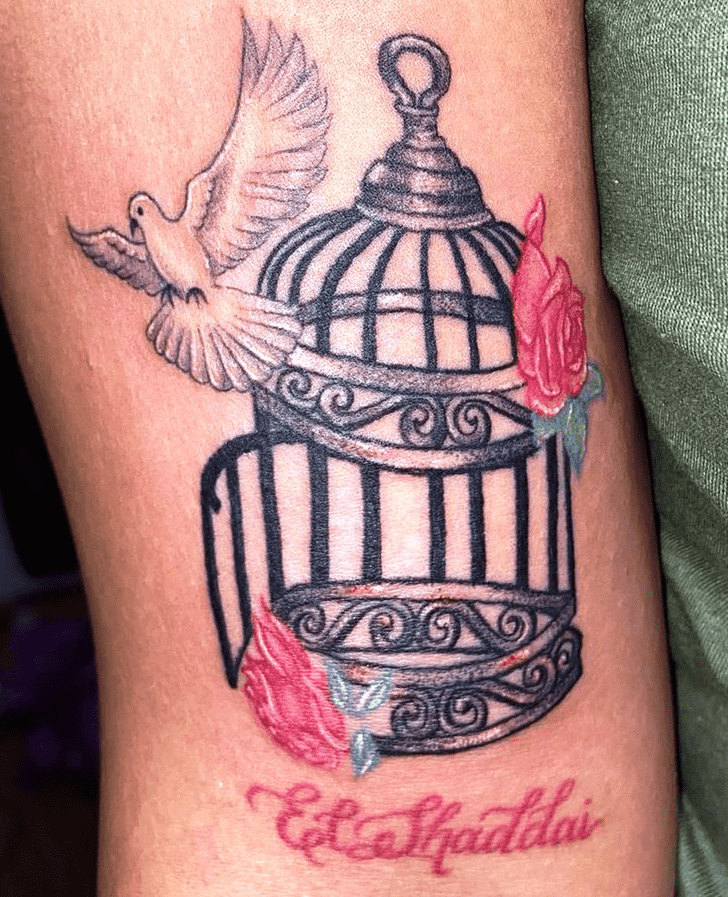 Bird Cage Tattoo Portrait