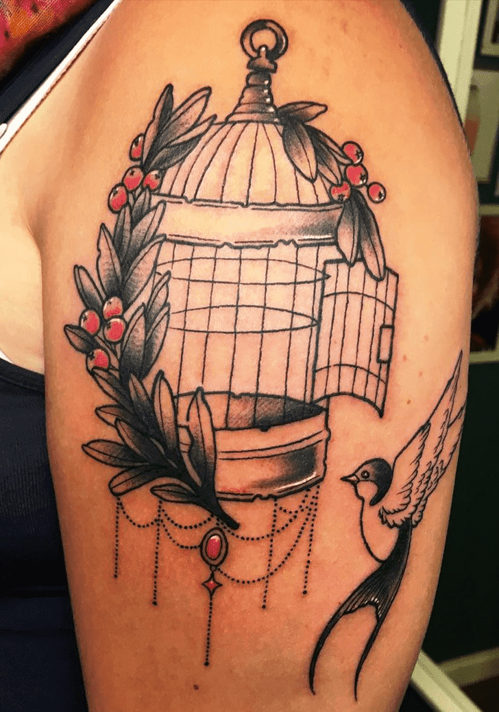 Bird Cage Tattoo Figure