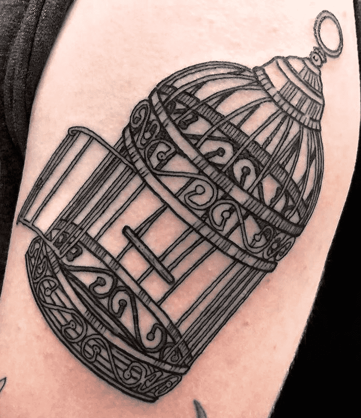 Bird Cage Tattoo Portrait