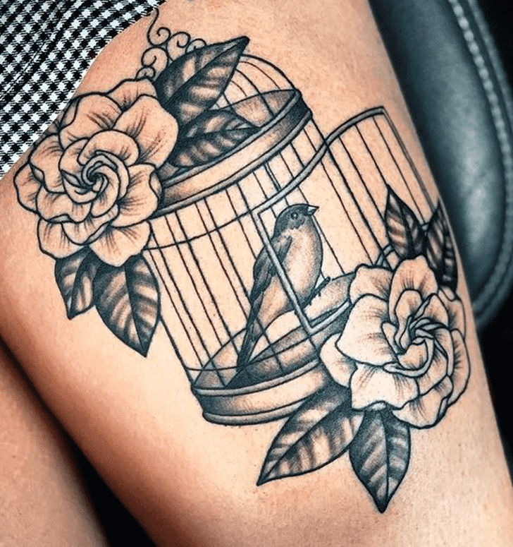 Bird Cage Tattoo Shot