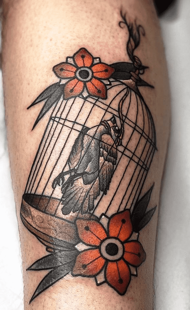 Bird Cage Tattoo Design Image