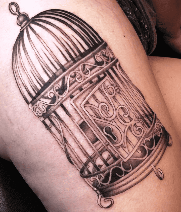 Bird Cage Tattoo Photo