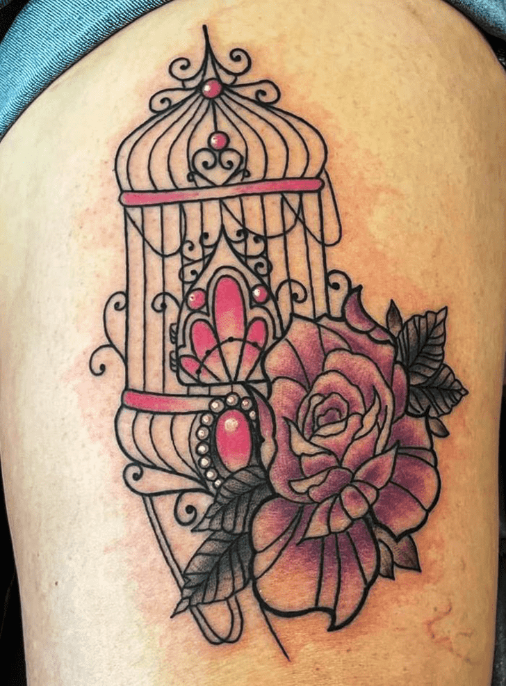 Bird Cage Tattoo Figure