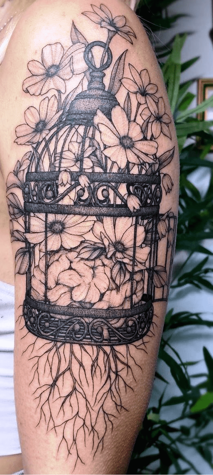 Bird Cage Tattoo Shot