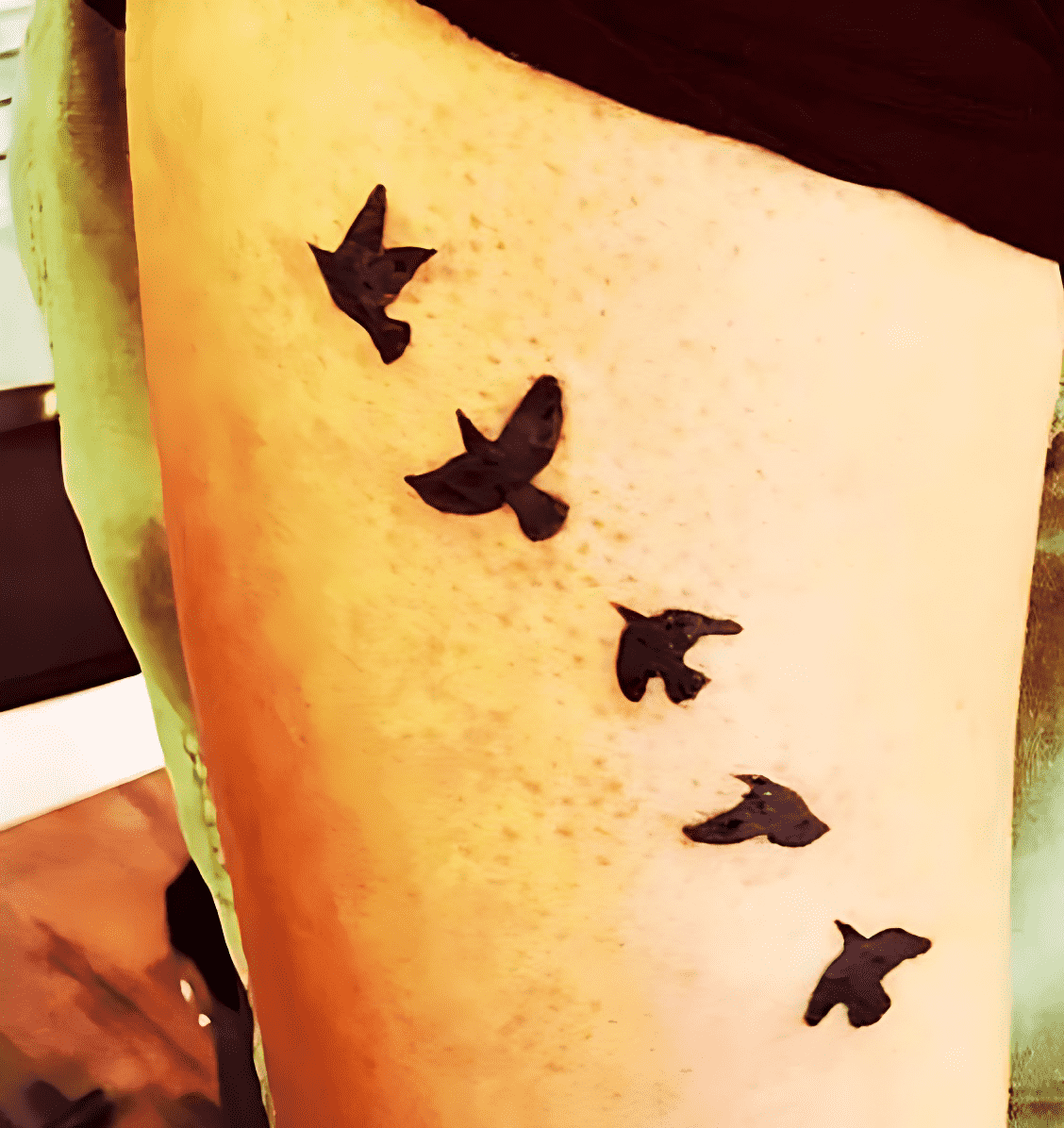 Bird Flying Tattoo Design Image