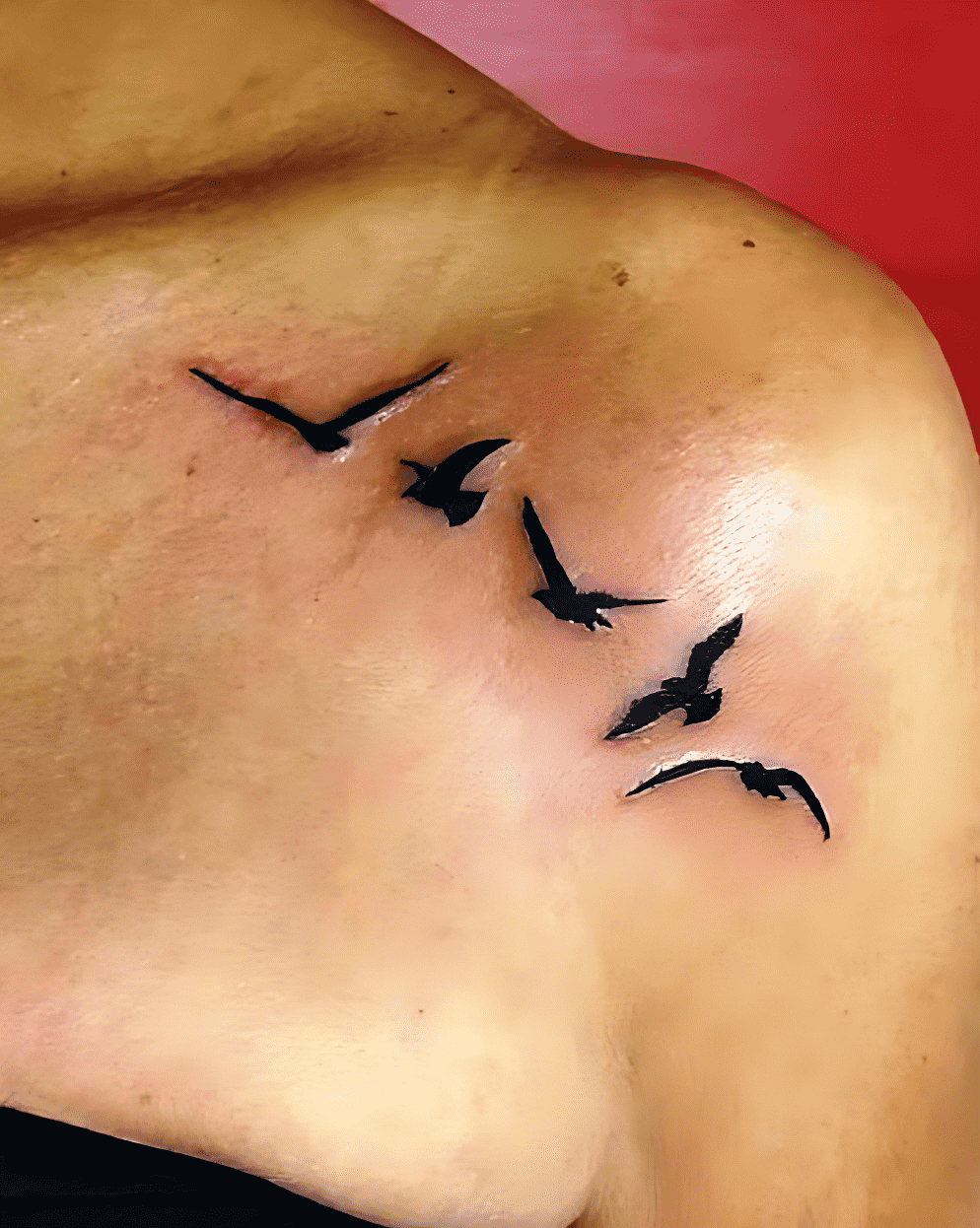 Bird Flying Tattoo Photograph