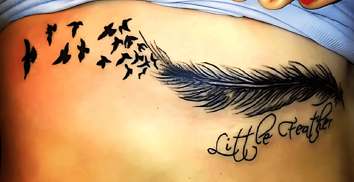 Bird Flying Tattoo Ink