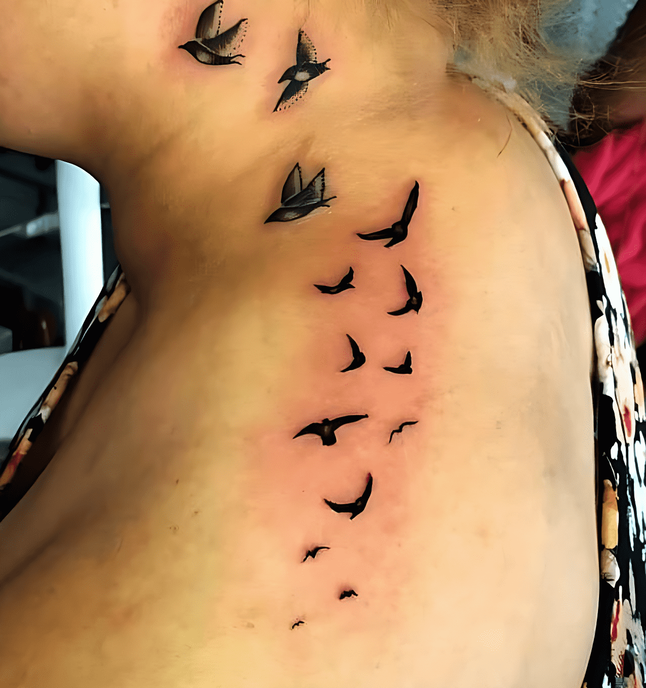 Bird Flying Tattoo Photo