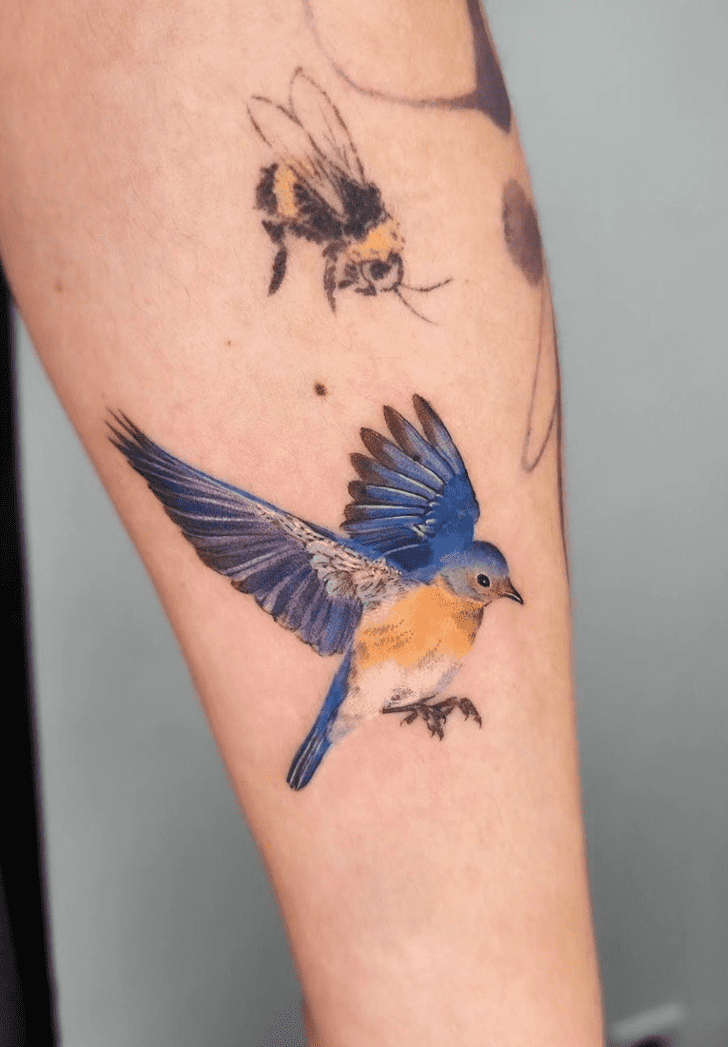 Bird Flying Tattoo Figure