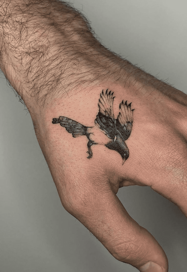 Bird Flying Tattoo Portrait