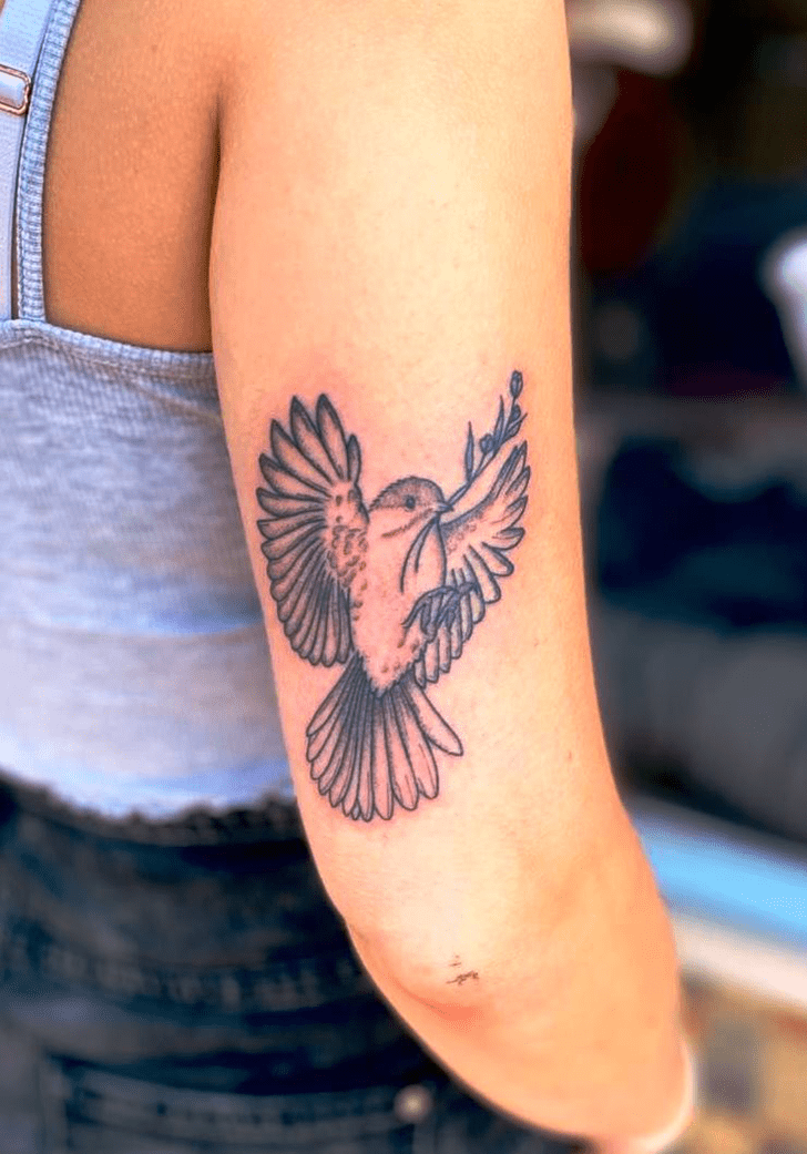 Bird Flying Tattoo Ink