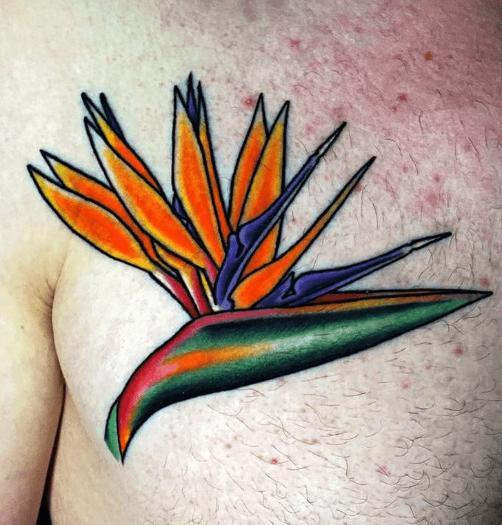 Bird of Paradise Tattoo Figure