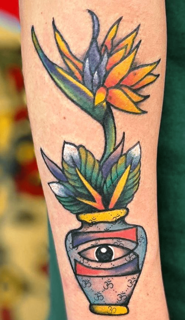 Bird of Paradise Tattoo Portrait