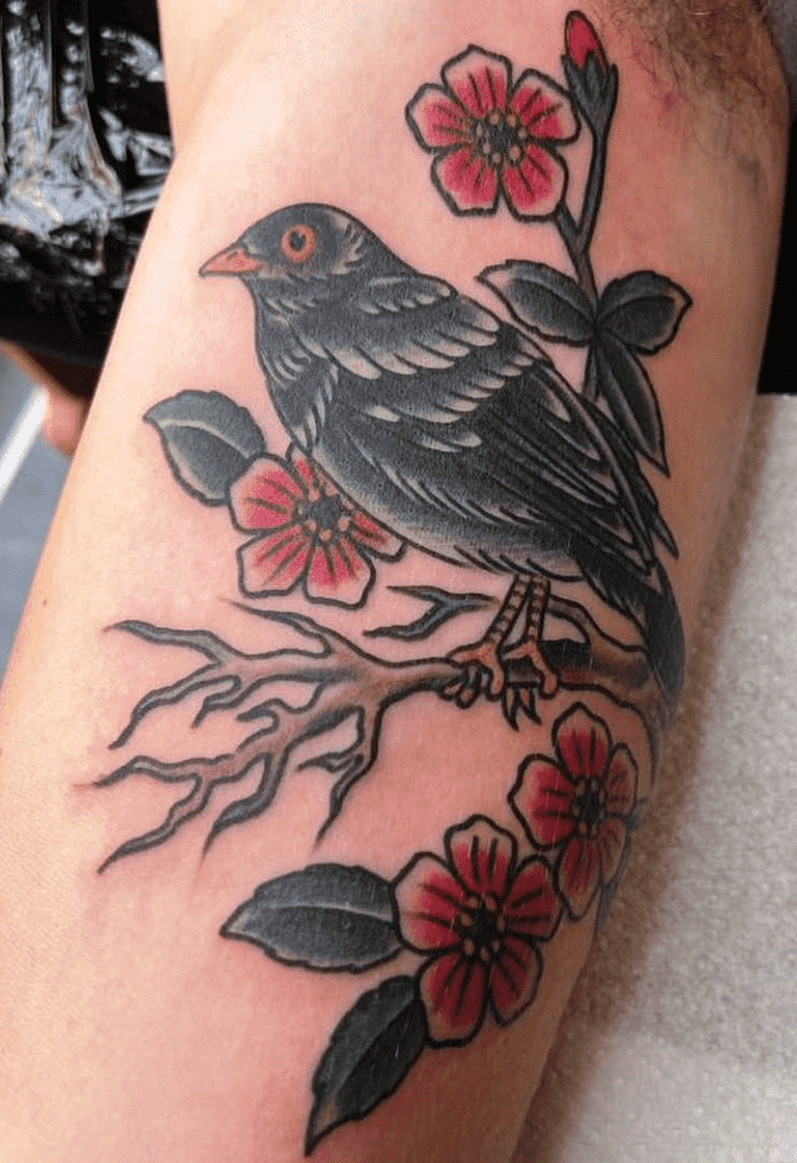 Black Bird Tattoo Picture