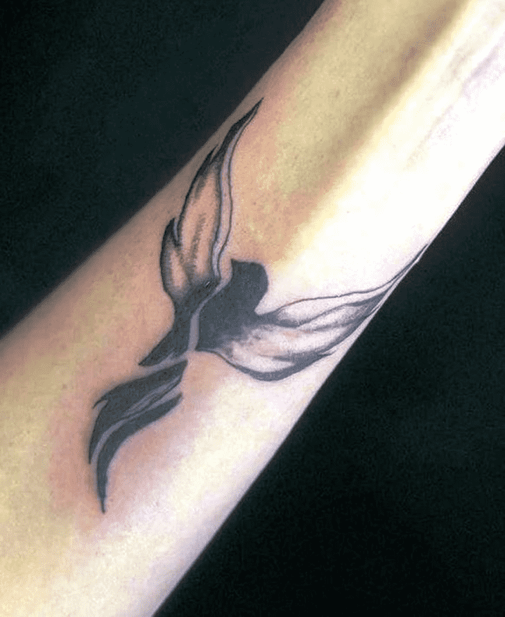 Black Bird Tattoo Figure