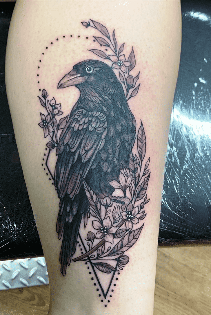 Black Bird Tattoo Photo