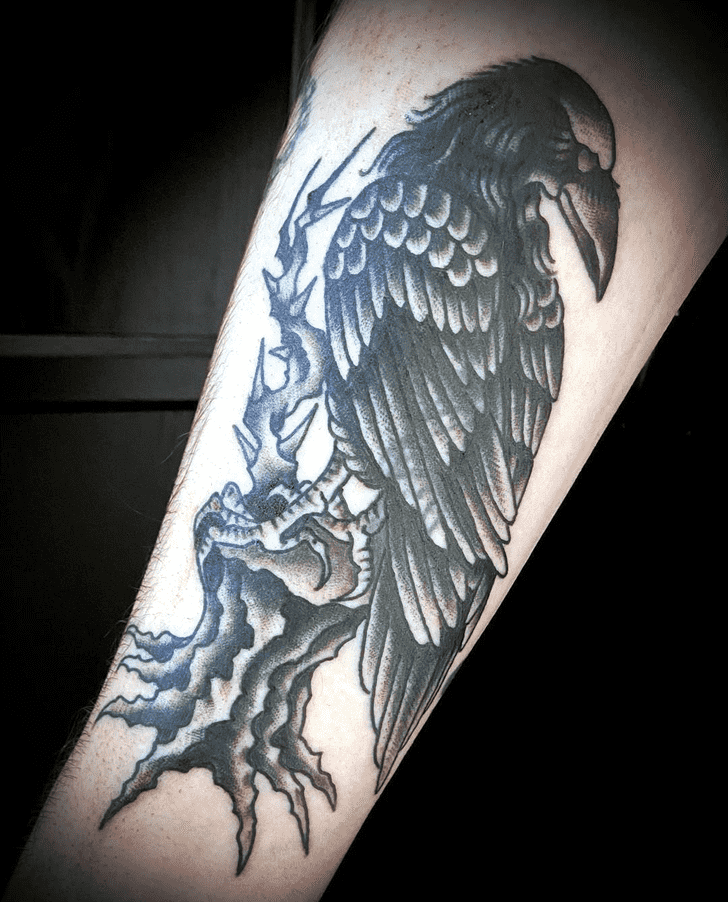 Black Bird Tattoo Photos