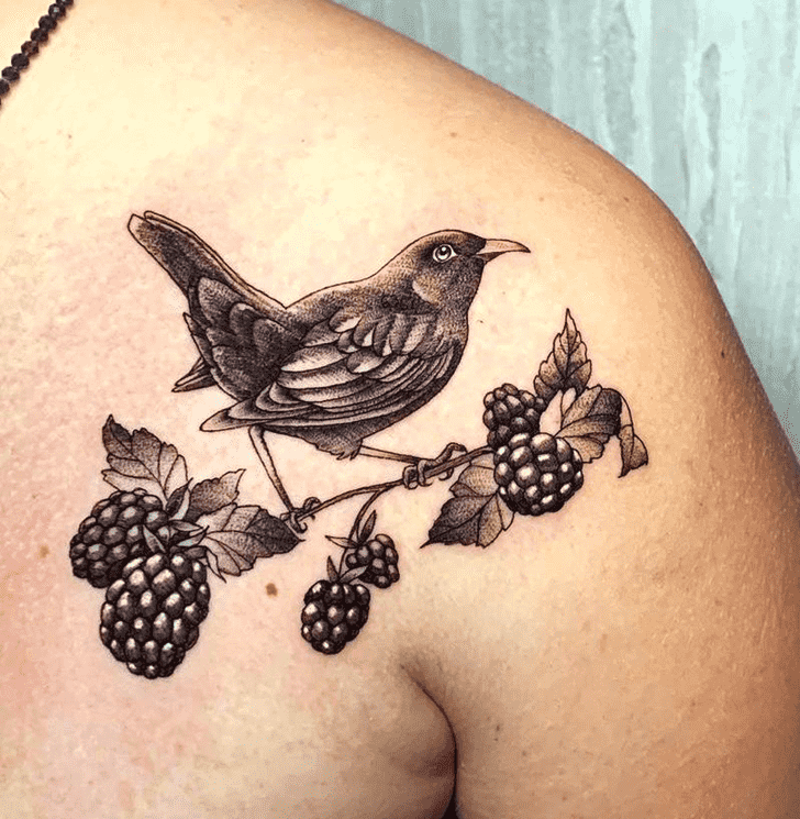 Black Bird Tattoo Photograph