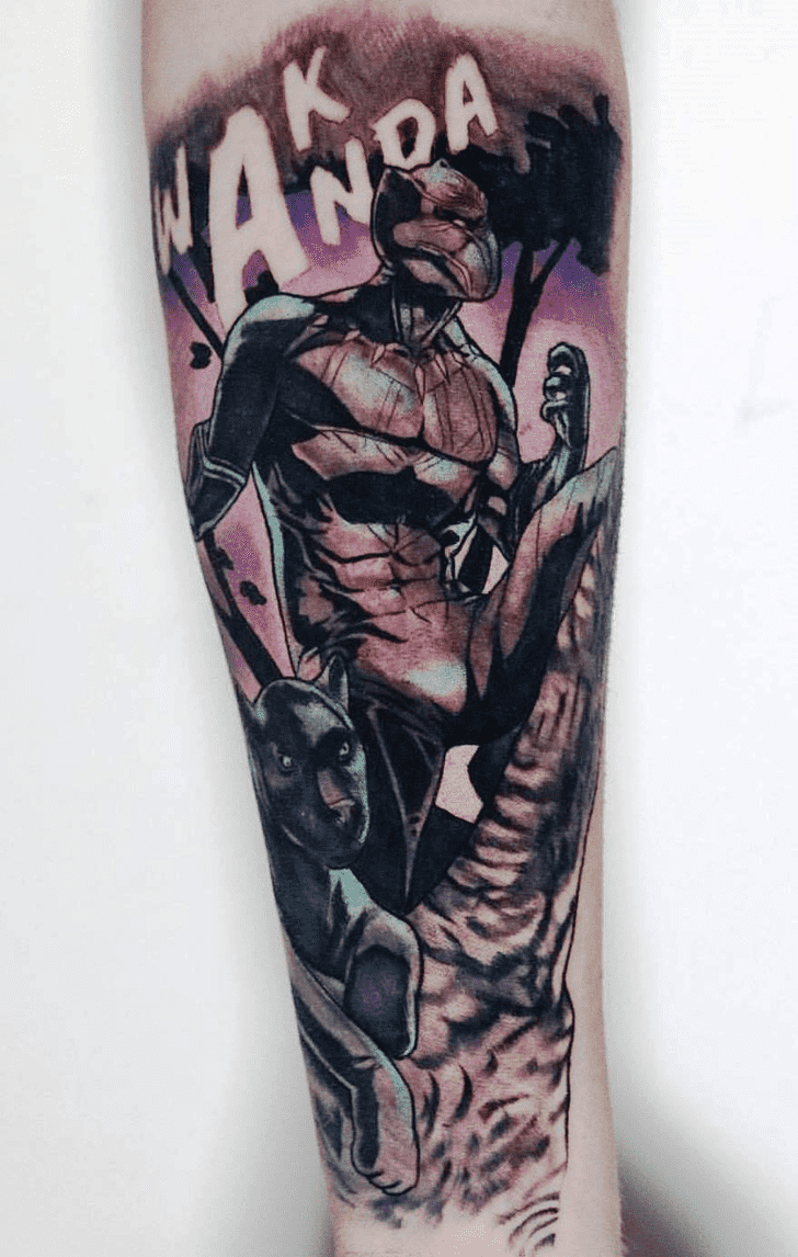 Black Panther Tattoo Picture