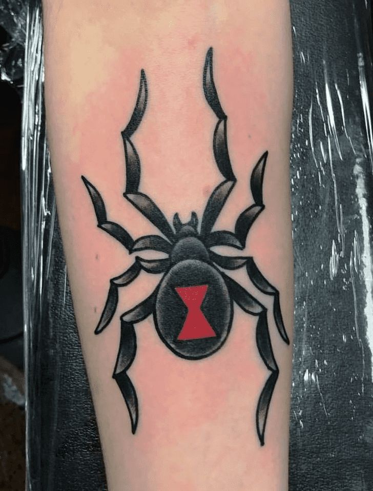 Black Widow Spider Tattoo Photo