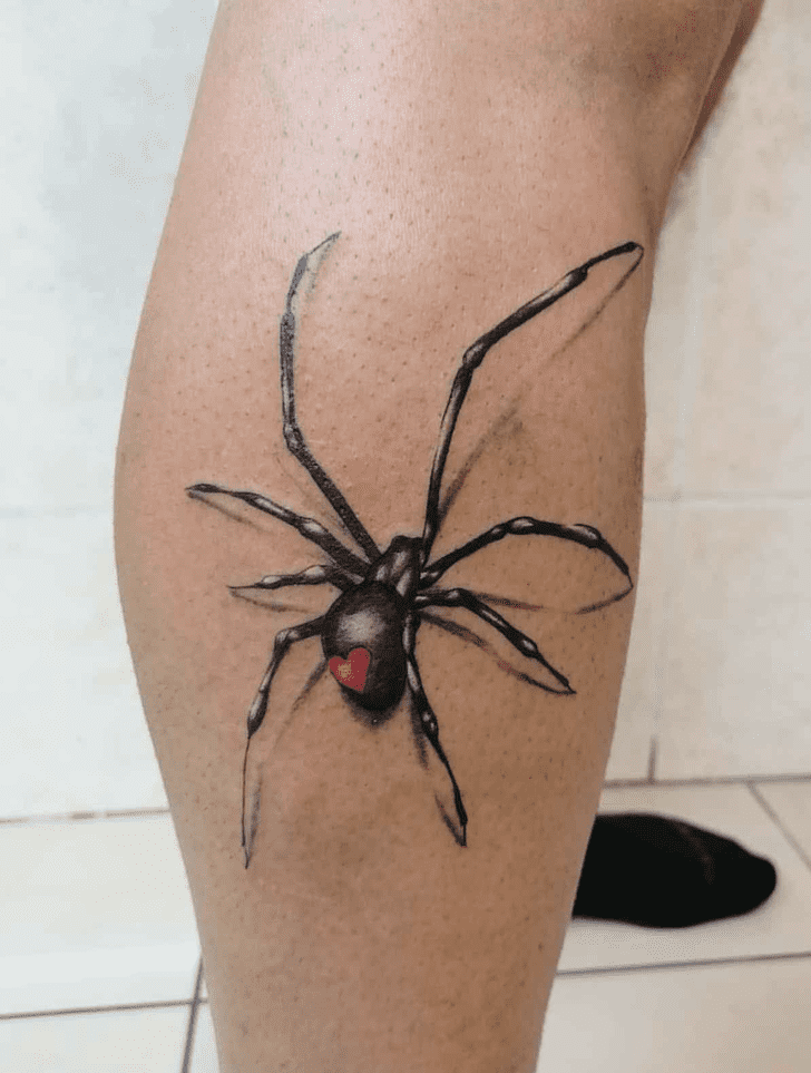 Black Widow Spider Tattoo Figure