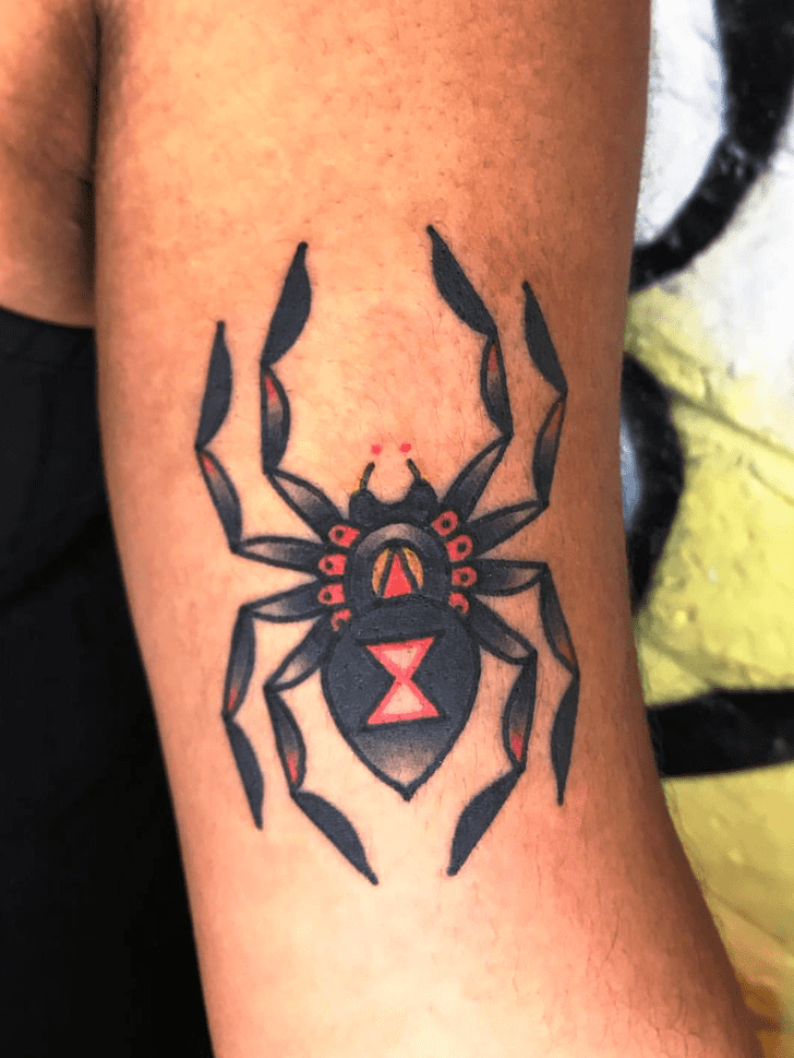 Black Widow Spider Tattoo Photograph