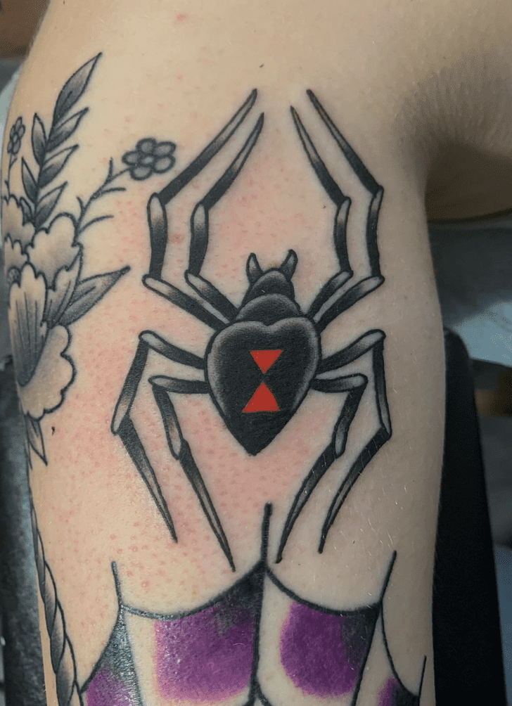 Black Widow Spider Tattoo Ink