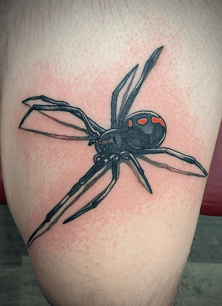 Black Widow Spider Tattoo Design Image