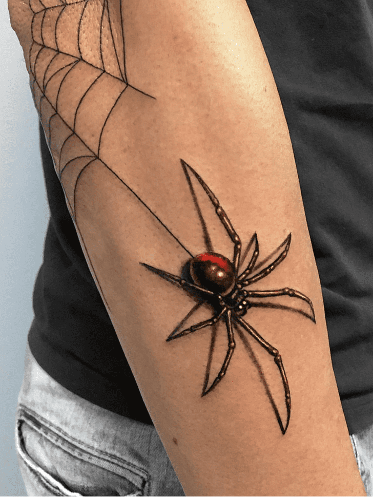 Black Widow Spider Tattoo Picture