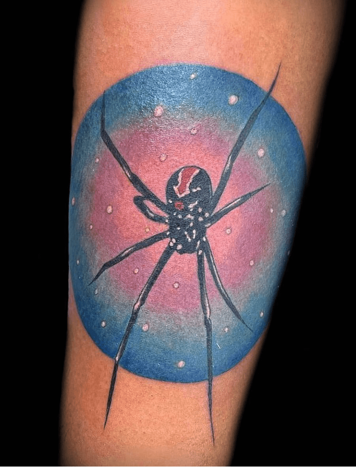 Black Widow Spider Tattoo Figure