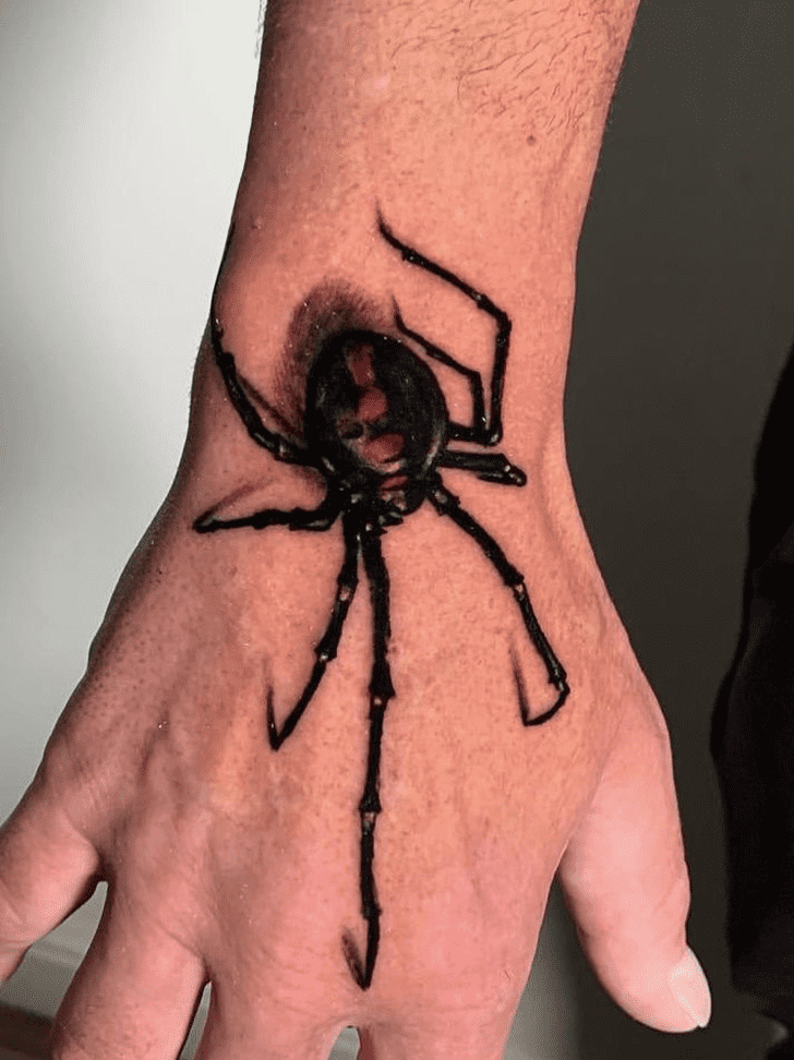 Black Widow Spider Tattoo Ink