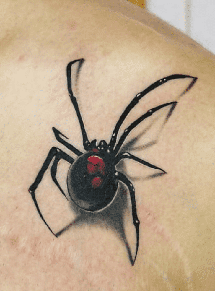 Black Widow Spider Tattoo Design Image