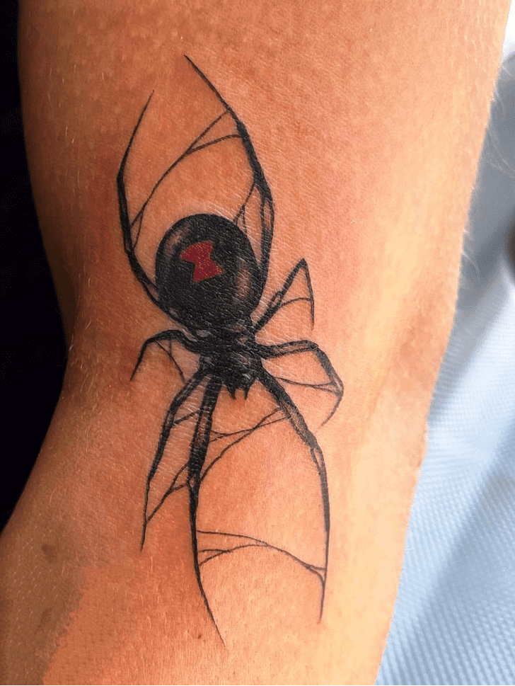 Black Widow Spider Tattoo Photo