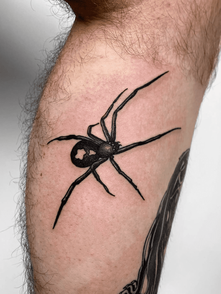 Black Widow Spider Tattoo Photograph