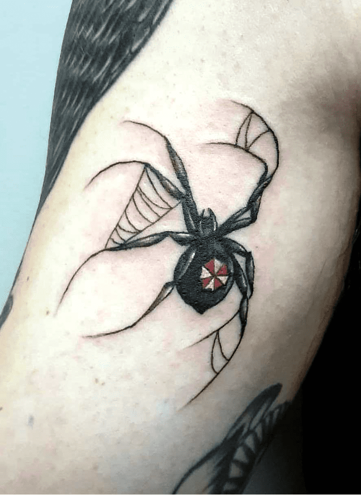 Black Widow Spider Tattoo Ink