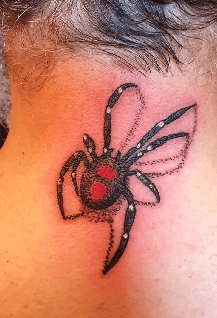 Black Widow Spider Tattoo Design Image