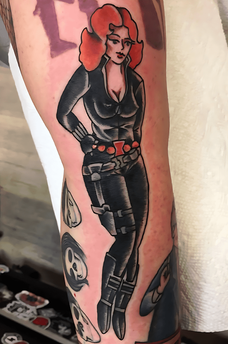 Black Widow Tattoo Figure