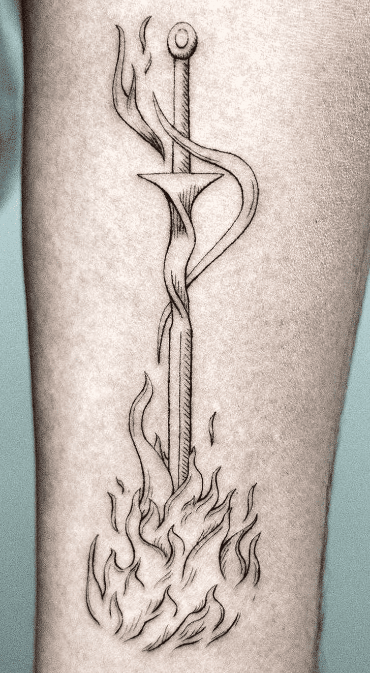 Bonfire Tattoo Design Image