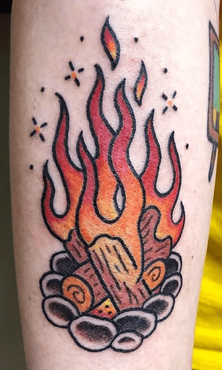 Bonfire Tattoo Portrait