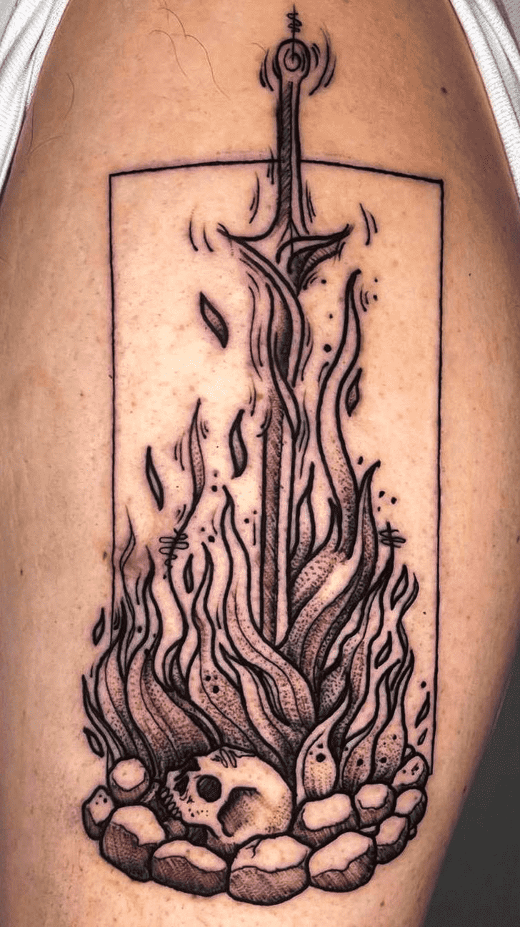 Bonfire Tattoo Photograph